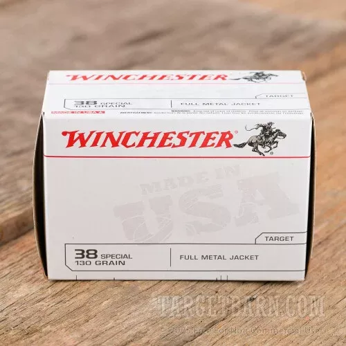 Winchester Value Pack 38 Special Ammunition – 100 Rounds of 130 Grain FMJ