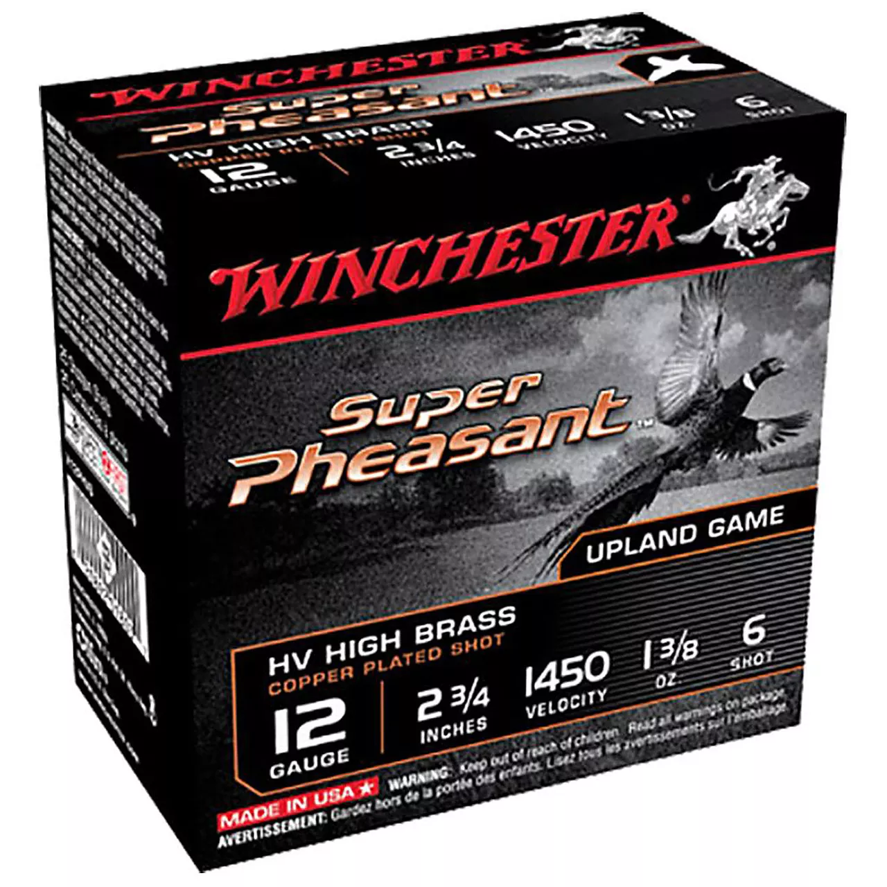 Winchester X12PHV6 Super Pheasant HV 12 Gauge 2.75″ 1 3/8 oz 6 Shot 25 Rounds