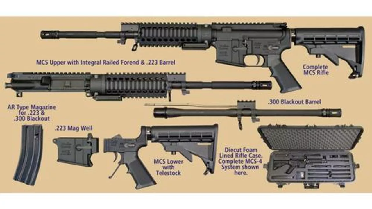 WIndham AR-15 MULTI- CALIBER Kit 5.56 & 300 Blackout 16″ Barrel, 30 rd Mag With Case