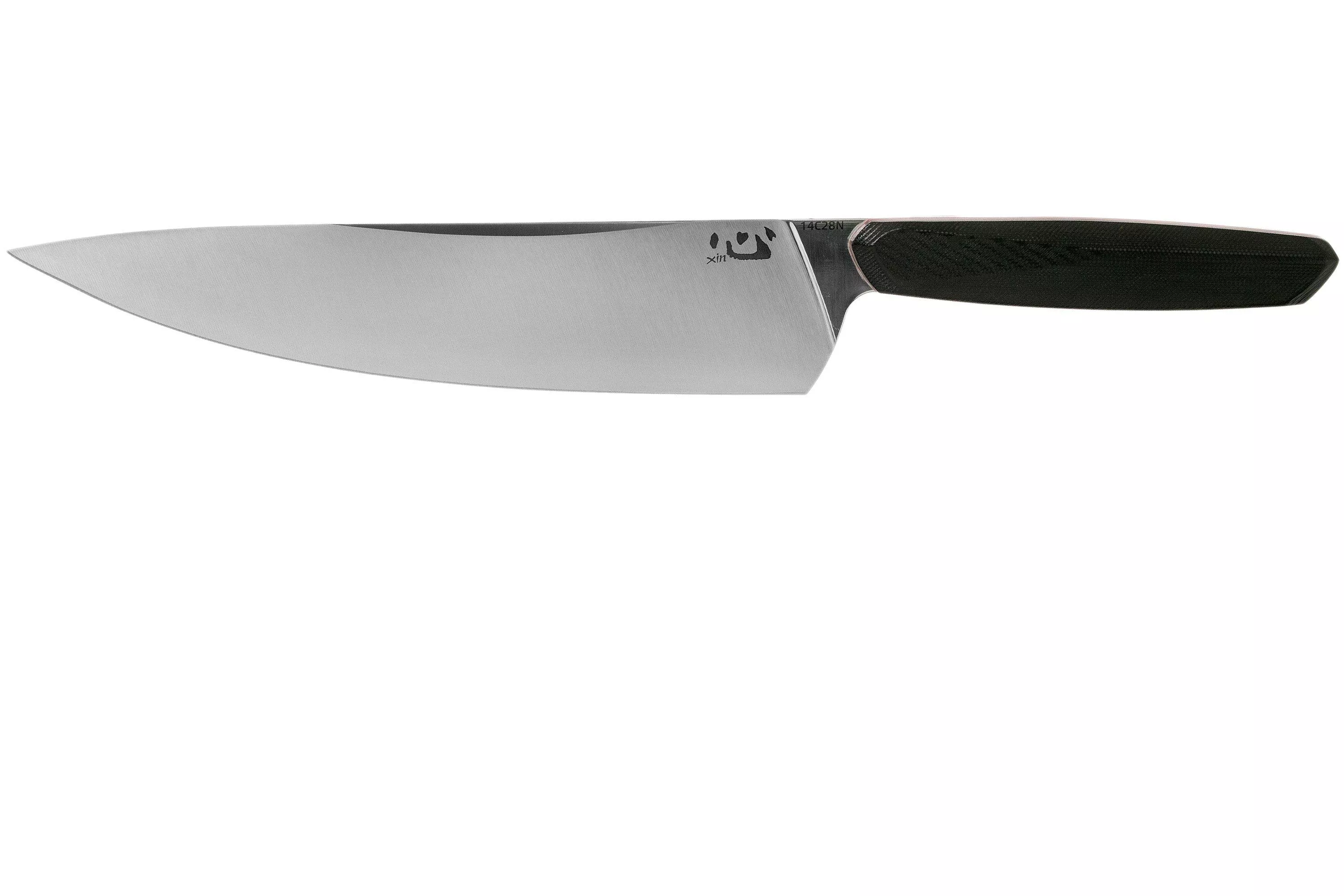 Xin Cutlery XinCore XC124 Black G10, Red Liners, Satin, chef’s knife, 21.5 cm