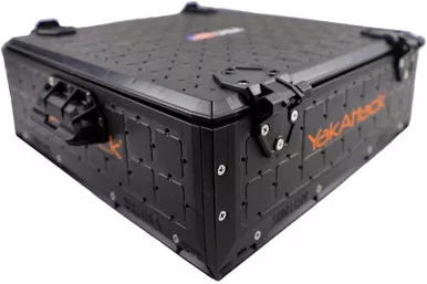 YakAttack ShortStak Solo Storage Box Low-Profile W/ Lid 16"x16" Blk USED