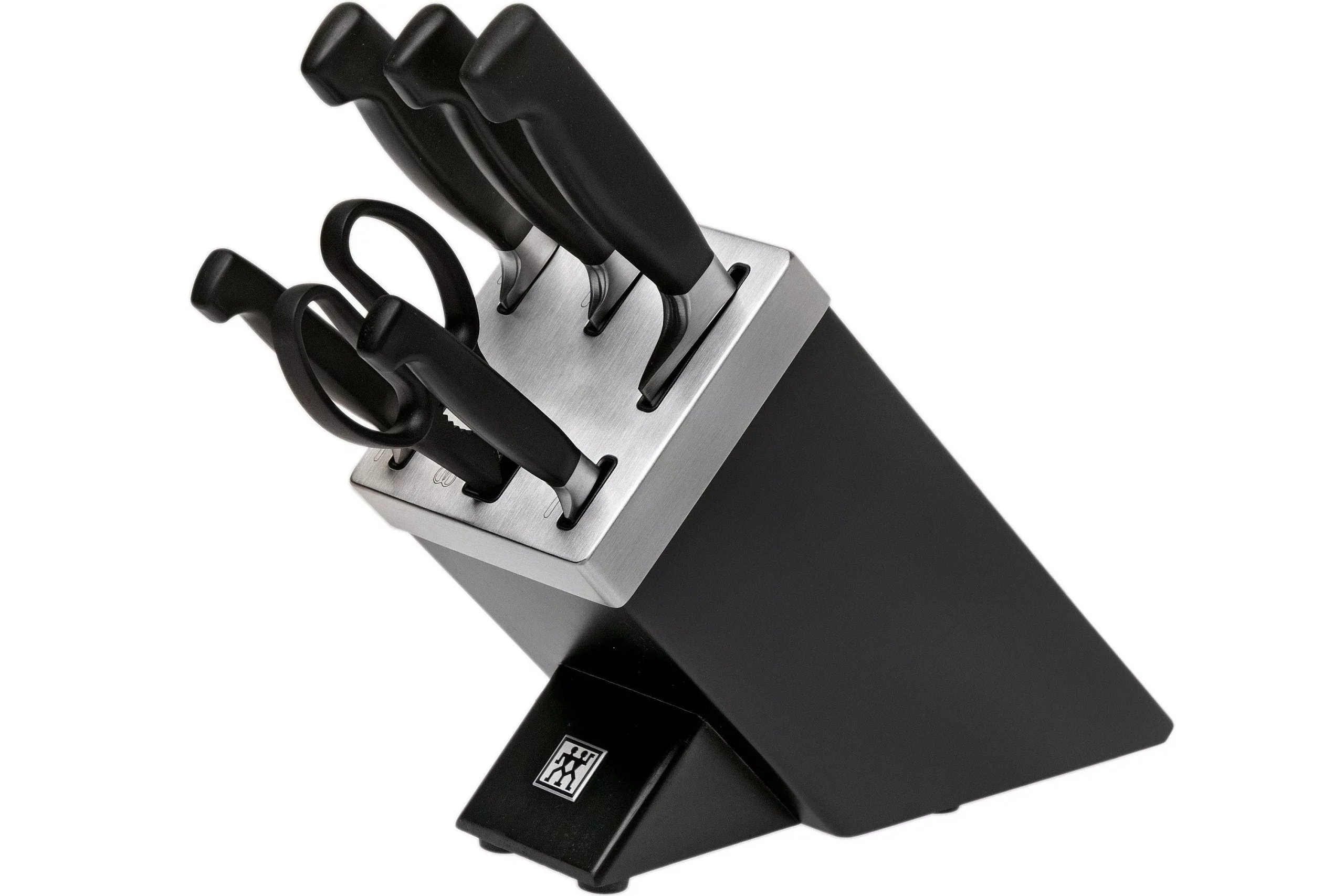 Zwilling J.A. Henckels Four Star SharpBlock 35145-007, 7-piece knife block black ash wood